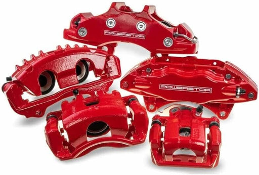 Power stop red caliper brake kit for porsche s4 - powerstop calipers, dust boots, jeep wrangler