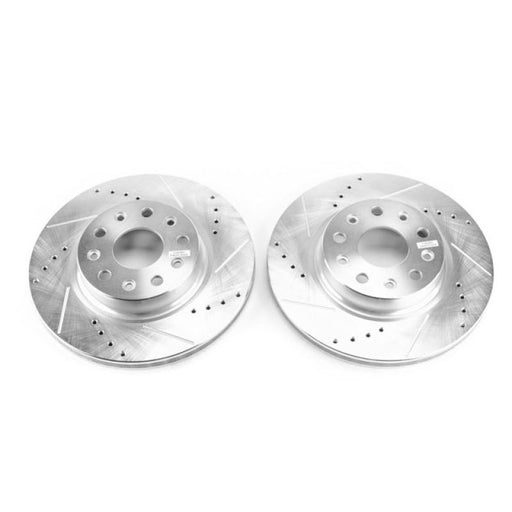 Power stop slotted rotors for jeep wrangler - pair