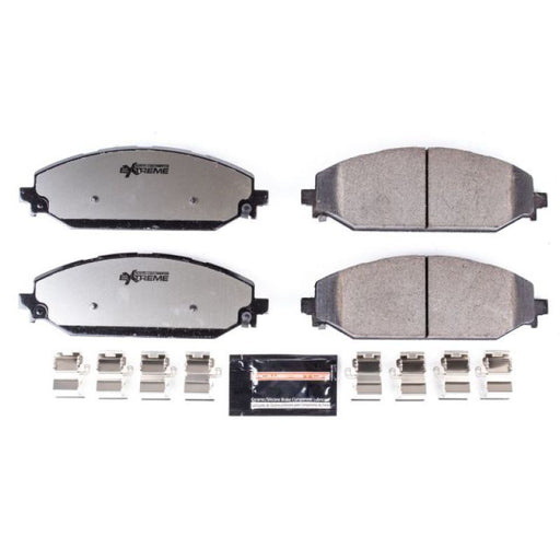 Power stop 2019 ram 1500 front z36 truck brake pads with hardware for toyota