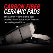 Power stop z36 truck & tow brake pads with hardware, carbon pads for severe-duty stopping power