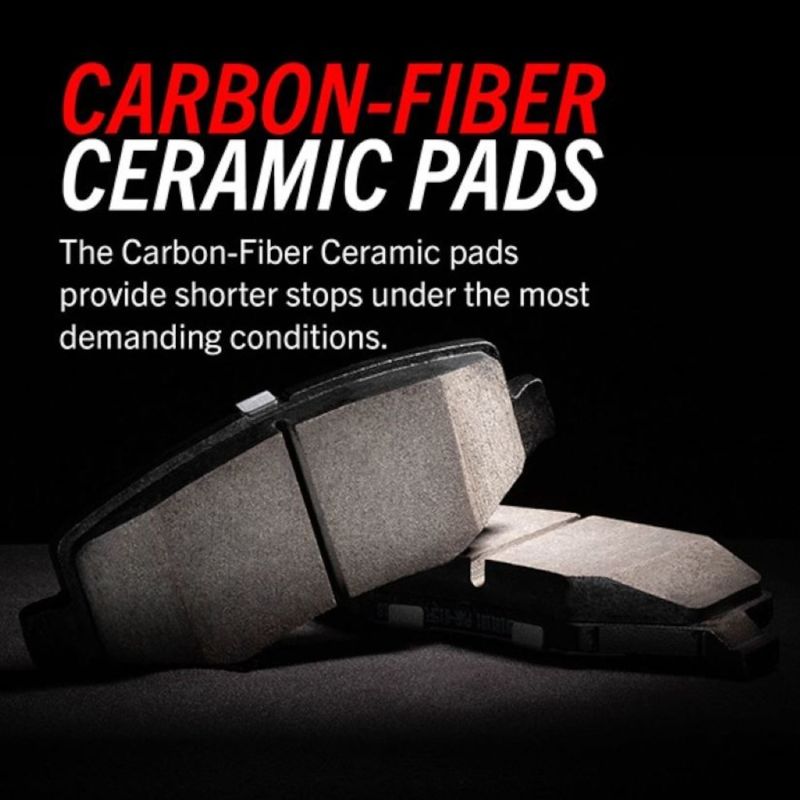 Power stop z36 truck & tow brake pads with hardware, carbon pads for severe-duty stopping power