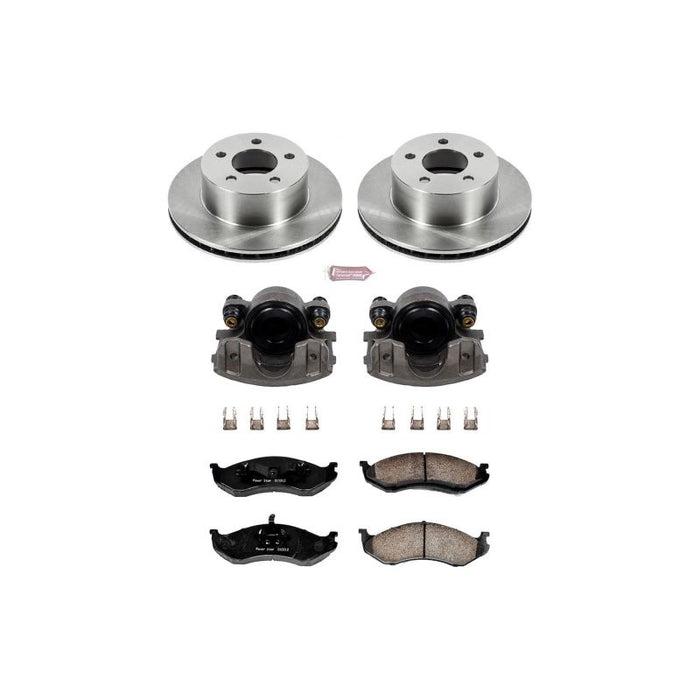Power stop autospecialty stock replacement brake kit for bmw e360 with calipers