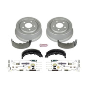 Power stop stock replacement drum kit for ford mustang front brake
