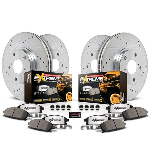 Power stop z36 truck & tow brake kit featuring front brake kit with ceramic pads