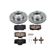 Power stop toyota 4runner front autospecialty brake kit with z17 stock replacement brake disc and pads for porsche