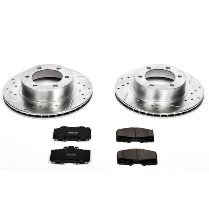 Power stop z23 evolution sport front brake disc and pads for toyota 4runner