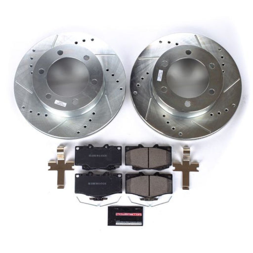 Power stop z23 evolution sport brake kit for porsche gt3 featuring brake disc and pads