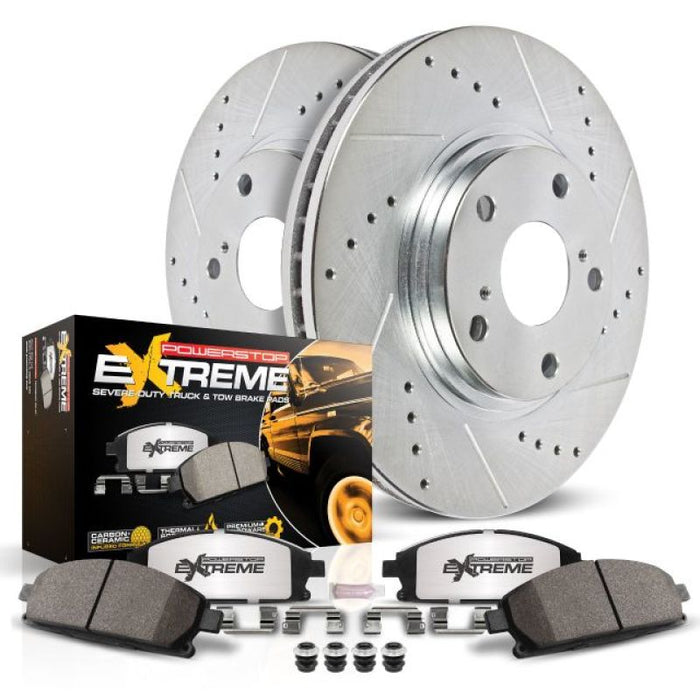 Front brake kit for bmw e-type featuring power stop z36 truck & tow brake upgrade