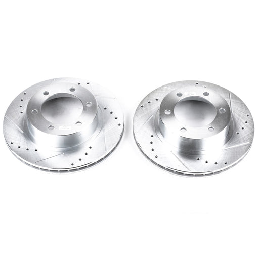 Power stop toyota 4runner front evolution slotted rotors - pair