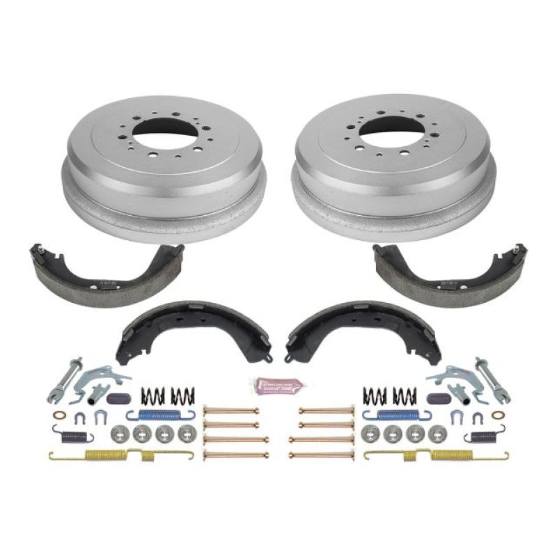Power stop 98-02 toyota tacoma 2wd rear autospecialty drum kit with stock replacement drum for ford mustang