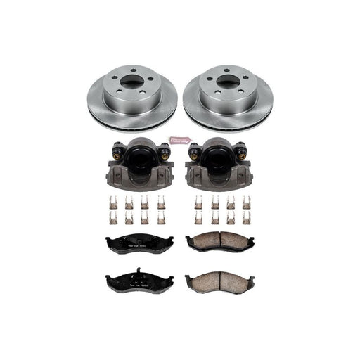 Power stop autospecialty stock replacement brake kit for bmw e360 with calipers