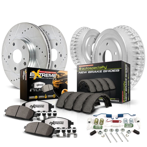 Power stop front & rear brake kit for ford mustang - stock replacement pad