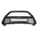 RC4 LR Frame - 2in - Textured Black: Close up of black bumper with light bar and skid plate