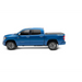 Blue truck bed cover with Trax rail system - RetraxONE XR for Tacoma Double Cab