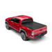 Red truck with black hood and RetraxPRO XR trax rail for 16-18 Tacoma Double Cab.