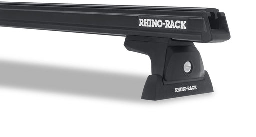 Rhino-rack heavy duty rlt600 2 bar roof rack with light on black suv roof rack