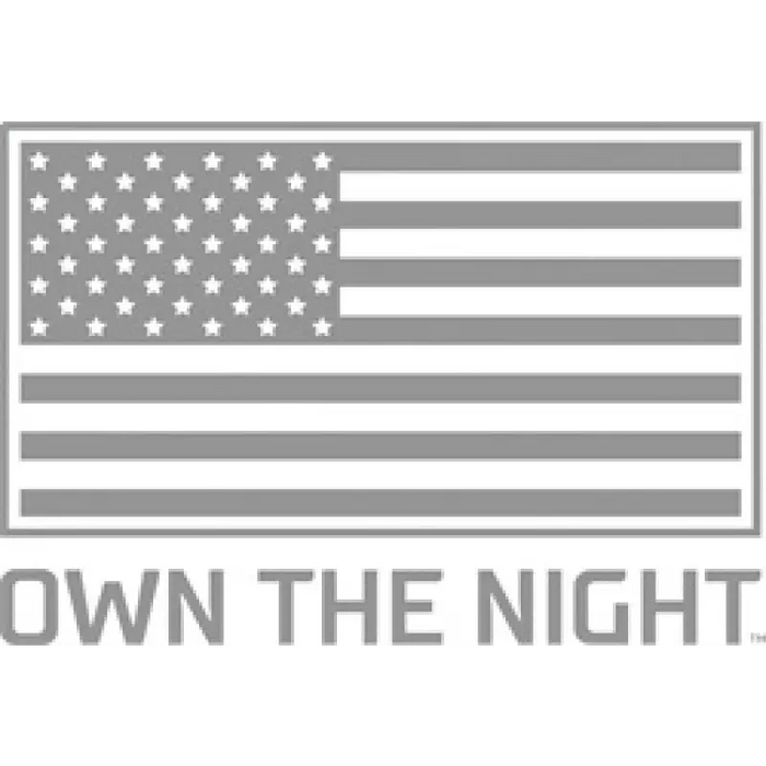 Rigid 360-Series 4in LED SAE J583 Fog Light Kit featuring American flag and ’Down the Night’ design