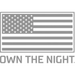 Rigid 360-Series 4in LED SAE J583 Fog Light Kit featuring American flag and ’Down the Night’ design