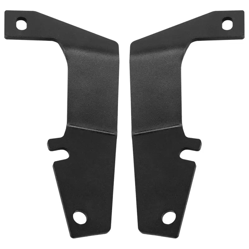Black plastic front and rear mud flaps for toyota 4runner displayed on jeep.