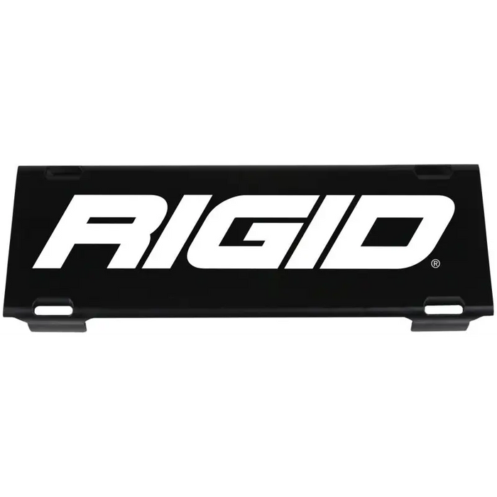 White logo on Rigid Industries 10in E-Series Light Cover - Black