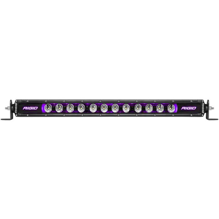 Rigid Radiance LED Light Bar with Black and Purple Lights