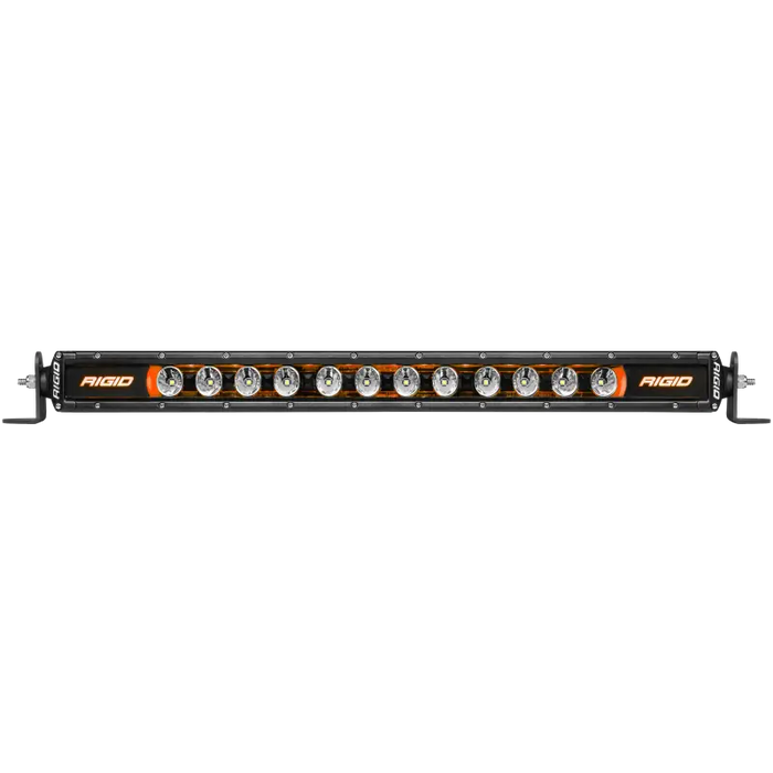 Rigid Industries 10in Radiance Plus SR-Series Single Row LED Light Bar with four black lights