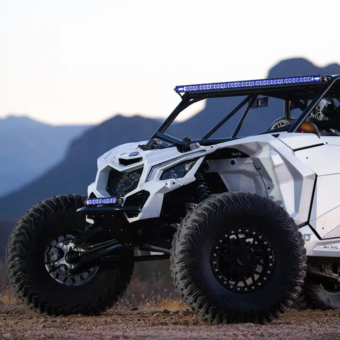 White UTV with Radiance LED Light Bar