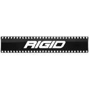 Rigid Industries 10in SR-Series Light Cover - Black logo on white background.
