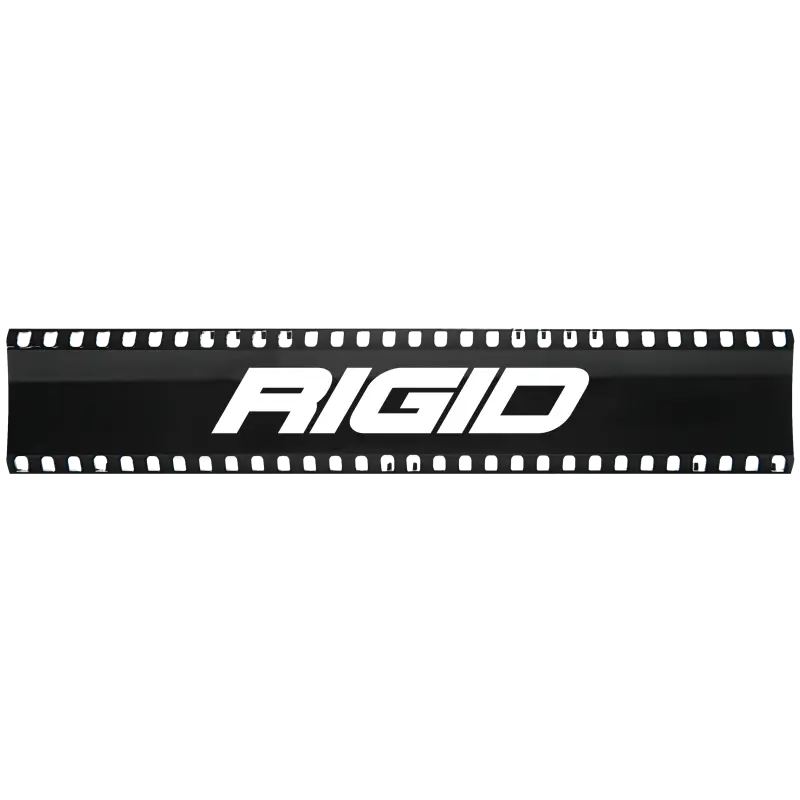 Rigid Industries 10in SR-Series Light Cover - Black logo on white background