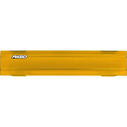 Yellow FIO plastic box on Rigid Industries 10in SR-Series Pro Light Cover - Black