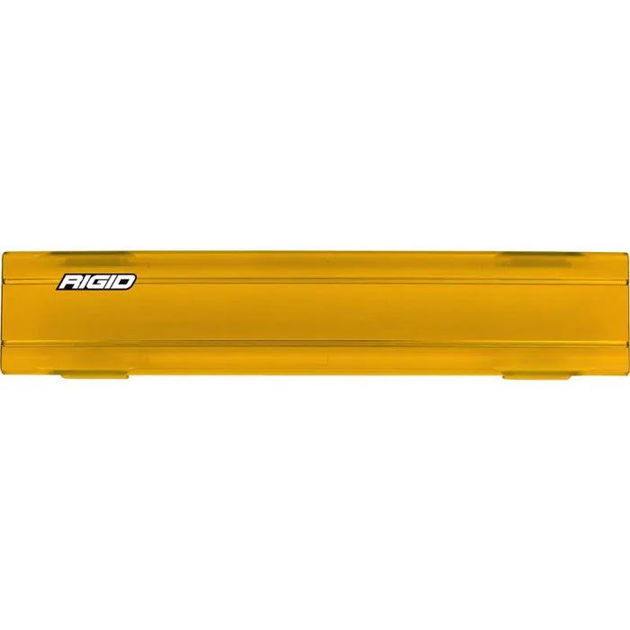 Yellow FIO plastic box on Rigid Industries 10in SR-Series Pro Light Cover - Black