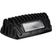 Black motorcycle helmet with attached light displayed in Rigid Industries 1x2 scene light.