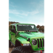 Green jeep jl with black decal - rigid industries hood mount kit - mounts 20in adapt series