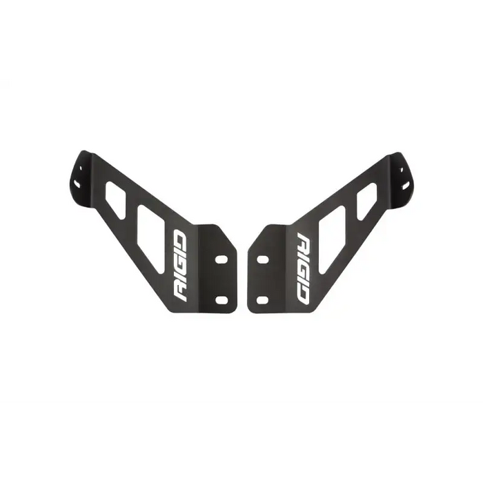 Black front and rear bumper brackets for jeep jl - hood mount kit - rigid industries 2018.