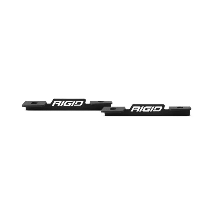 Black front bumpers for Ford Mustang displayed in Rigid Industries 2021 Ford Bronco A-Pillar Light Kit.