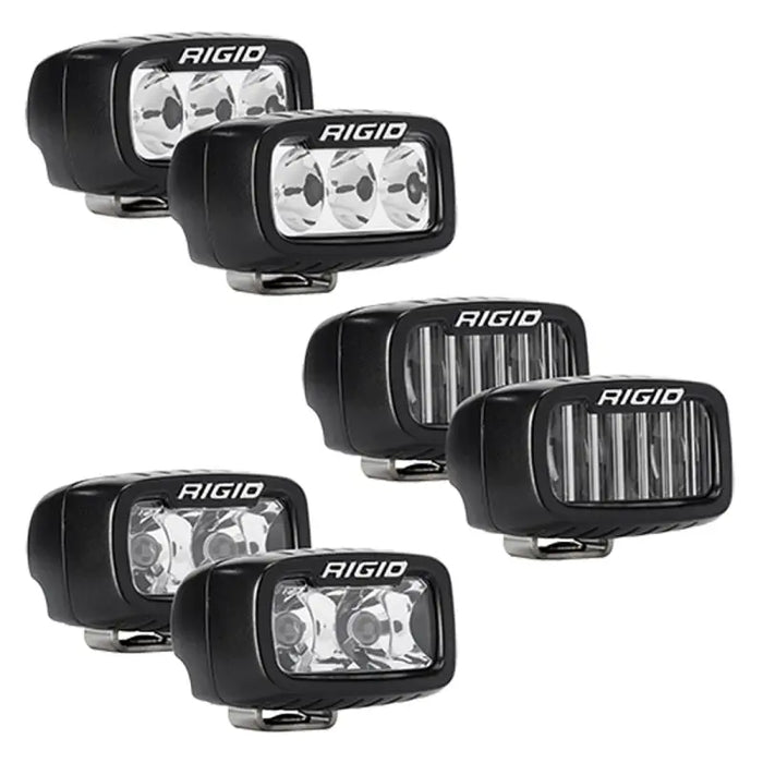 Rigido LED work light set in Rigid Industries Ford Mod Bumper Triple SR-M Fog Light Kit