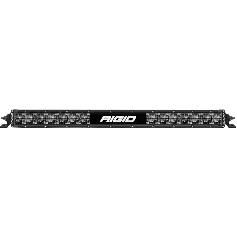 Rigido LED light bar on Rigid Industries 20in SR-Series Dual Function SAE High Beam Driving Light