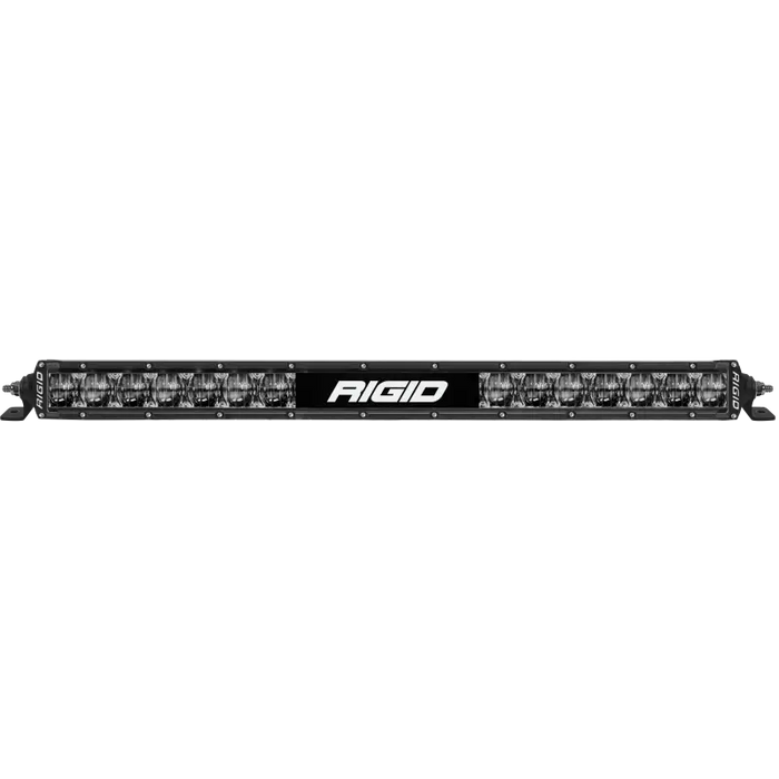 Rigido LED light bar on Rigid Industries 20in SR-Series Dual Function SAE High Beam Driving Light