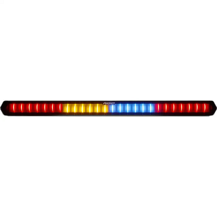 Rigid Industries 28in Chase Light Bar with rear facing red, yellow, and blue LEDs