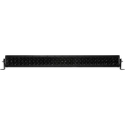 Black LED strip with white background, Rigid Industries 30in E Series Spot - Midnight Edition.