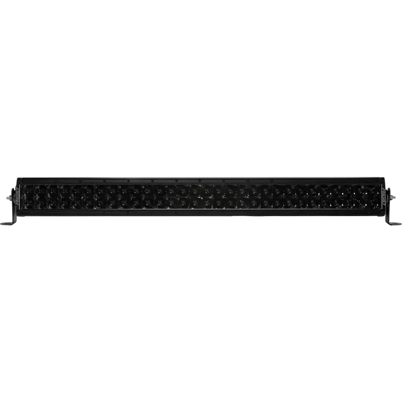 Black LED strip with white background, Rigid Industries 30in E Series Spot - Midnight Edition.