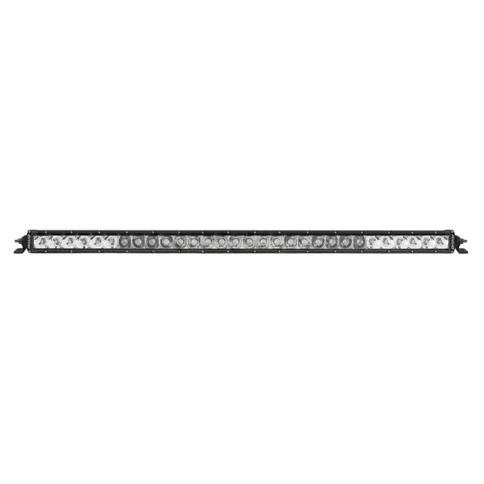 Black and white LED light bars by Rigid Industries 30in SR-Series PRO.