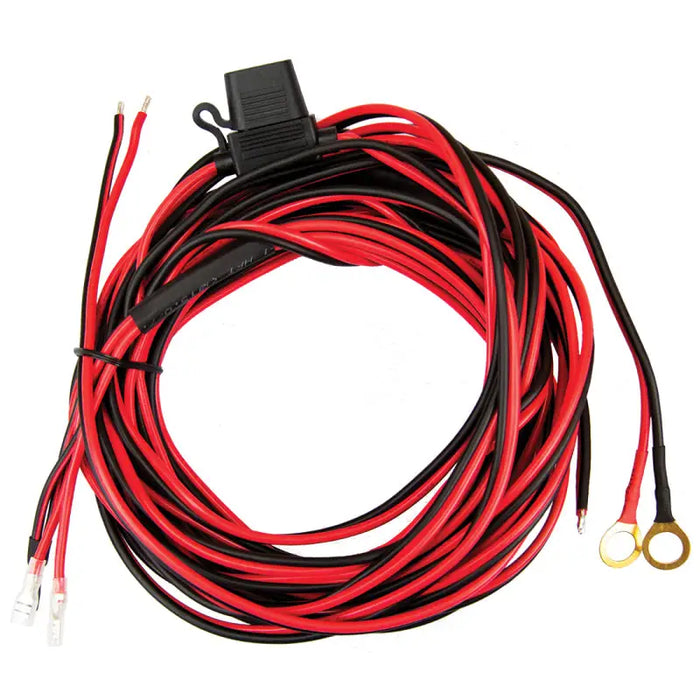 Rigid Industries 360-Series 2-Wire Wiring Harness in Red and Black - 10’ Wire