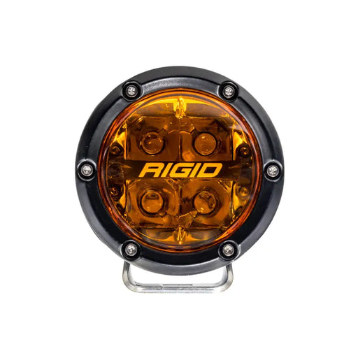 Rigid Industries 360-Series 4in Fog w/ Amber PRO Lens - White (Pair) - Rigid’s Amber Pro Edition LED Light Bars