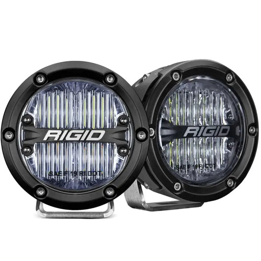 Rigid Industries 360-Series 4in LED SAE J583 Fog Light - White (Pair) for LEDS