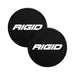 Black 2-piece tire cap set in rigid industries 360-series 4in light covers