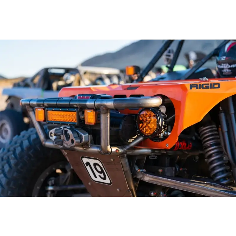 Rigid Industries Amber Pro Edition 6in SAE Fog Light Bumper Mount - White