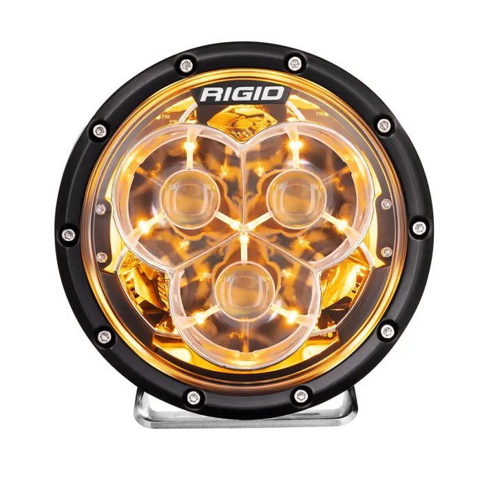 Rigid Industries 360-Series Laser 6in Amber Backlight - Rigido LED Spot Light, Round, Amber