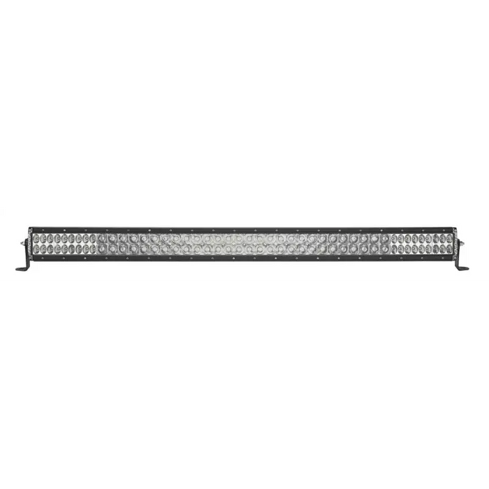 White light bar with black frame - Rigid Industries 40in E2 Series - Combo (Drive/Hyperspot)