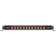 Rigid Industries 40in Radiance Plus SR-Series Single Row LED Light Bar with black, red, and white lights